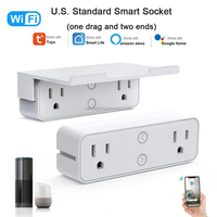 Tuya WIFI Smart Socket with USB Port Outlet US Standard Power Strip APP Remote Control Dual Plug Support Alexa Google Home