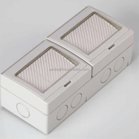 Electric Switch 6 Gang 1 Way Switch Waterproof IP55 New Design Electric Push Button Switches