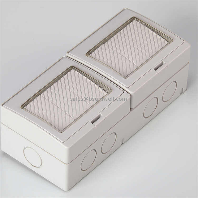 Electric Switch 6 Gang 1 Way Switch Waterproof IP55 New Design Electric Push Button Switches