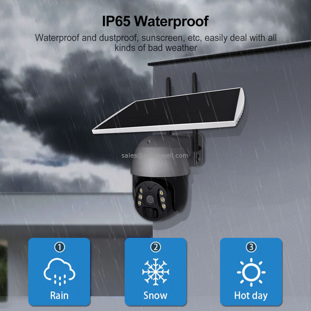 Factory Good Price Wifi Tuya Outdoor 3MP Solar Battery Security Cameras IP67 Waterproof 4g Solar Solar Network Camera