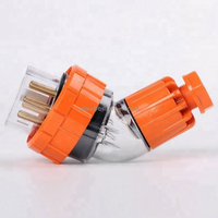 IP67 Australia Standard 56P420 Three Phase 250V/500V 4 Round Pin Waterproof Straight Industrial Plug with CE Approval