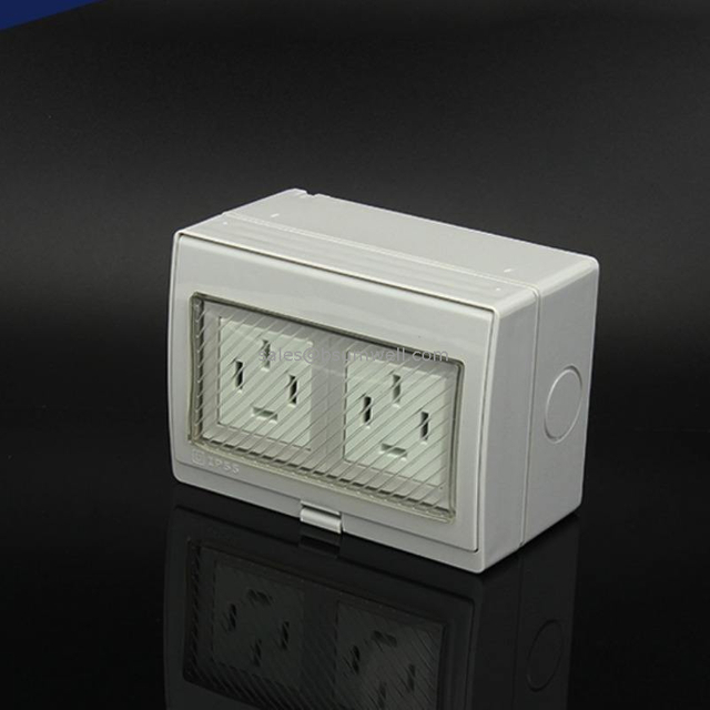New Product Ideas 2024 Outdoor IP55 Waterproof 2 Gang Socket 3 Phase Socket Switch Manufactures