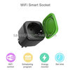 Compatible With Alexa Google Home Voice Custom Logo Branded Tuya EU Wifi Smart Socket Plug 16A Smart Socket Wifi