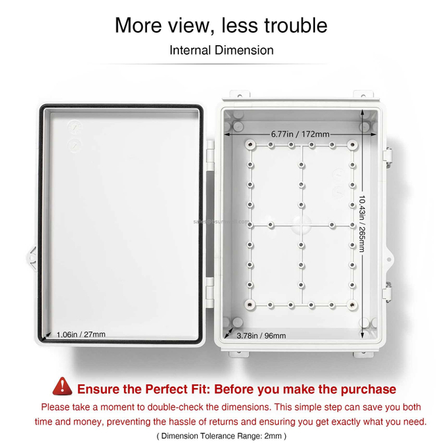  IP65 waterproof plastic junction box OEM factory enclosure box