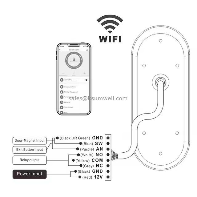 Tuya Smart 2MP Office Villa Access Control Video Doorbell Intercom Doorbell Video Door Phone Waterproof video doorbell