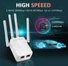 1200Mbps 2.4GHz/5GHz Dual Band AP Wireless Wifi Repeater AC Extender Signal Booster With 4 External Antennas