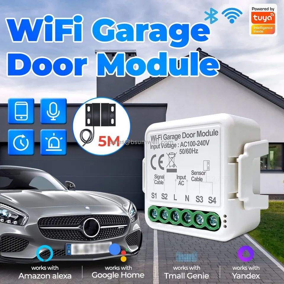 Universal APP Remote Control Roller Shutter Door Switch Gate Tuya Bluetooth Smart Wifi Garage Door Opener