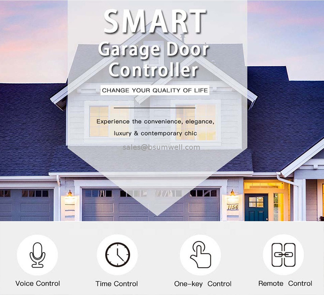 Tuya WiFi Remote Control Garage Door Wireless Open Close Smart Garage Opener Compatible With Alexa