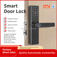 Keyless Entry TTLock APP Electric Fingerprint Password Rfid Handle Deadbolt Digital Smart Door Lock