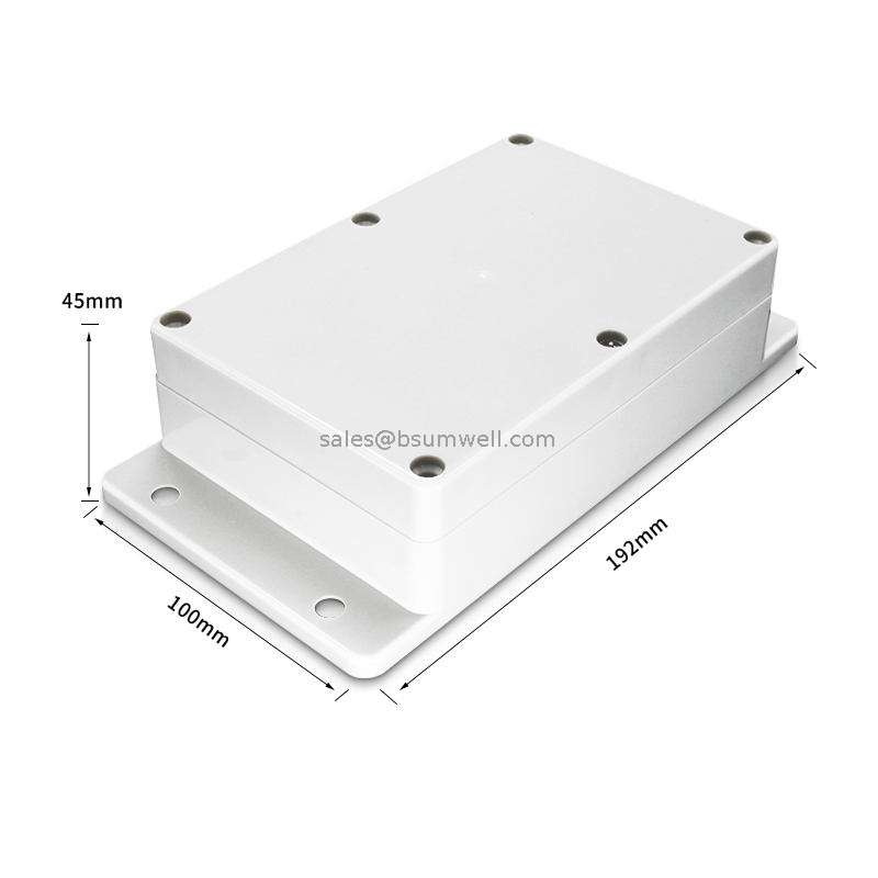 Waterproof Electrical Junction Box Grey Color Clear Lid Plastic IP67 Electrical Custom Plastic Enclosure for Power Supply ABS+PC