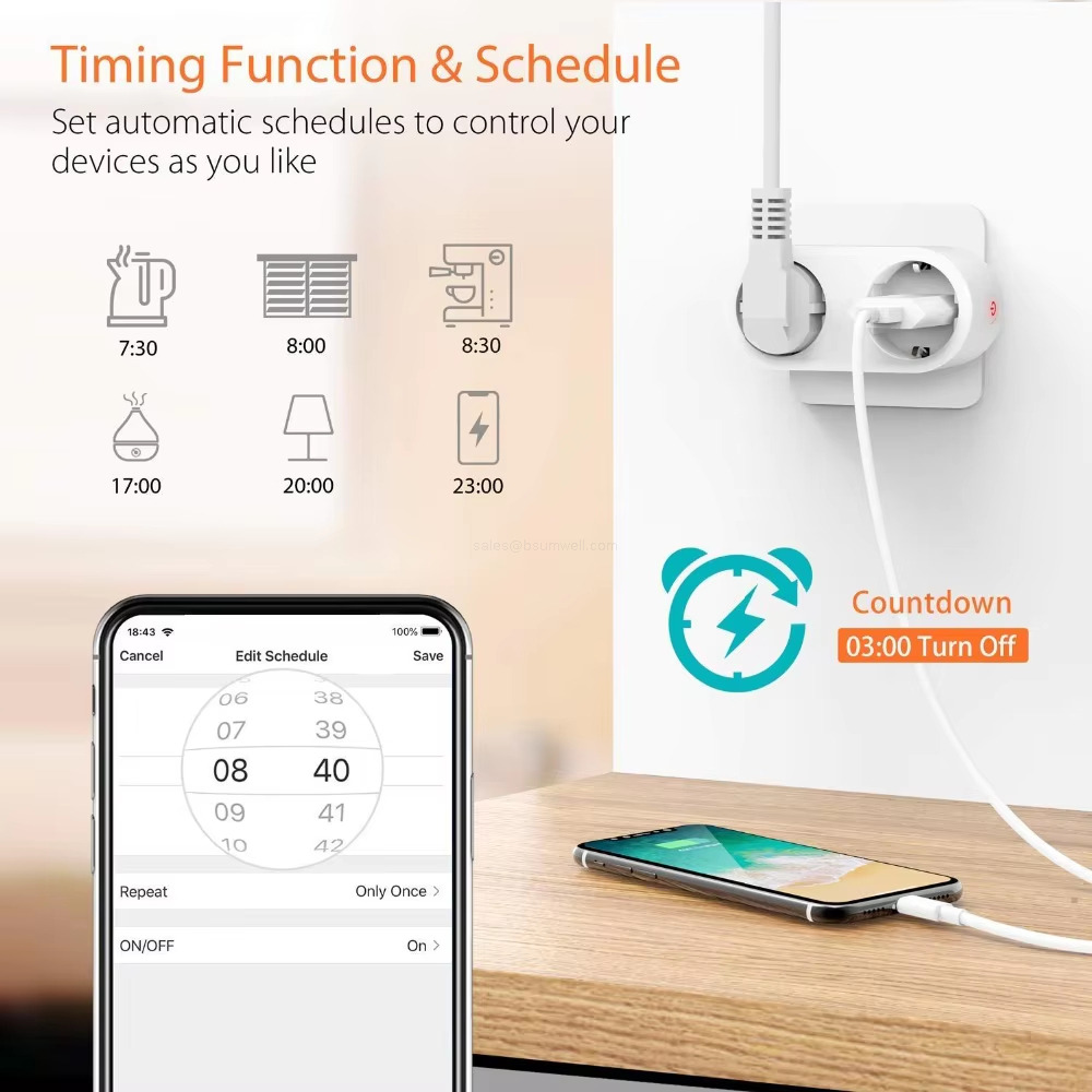 Timing Function & ScheduleSet automatic schedules to control yourdevices as you like