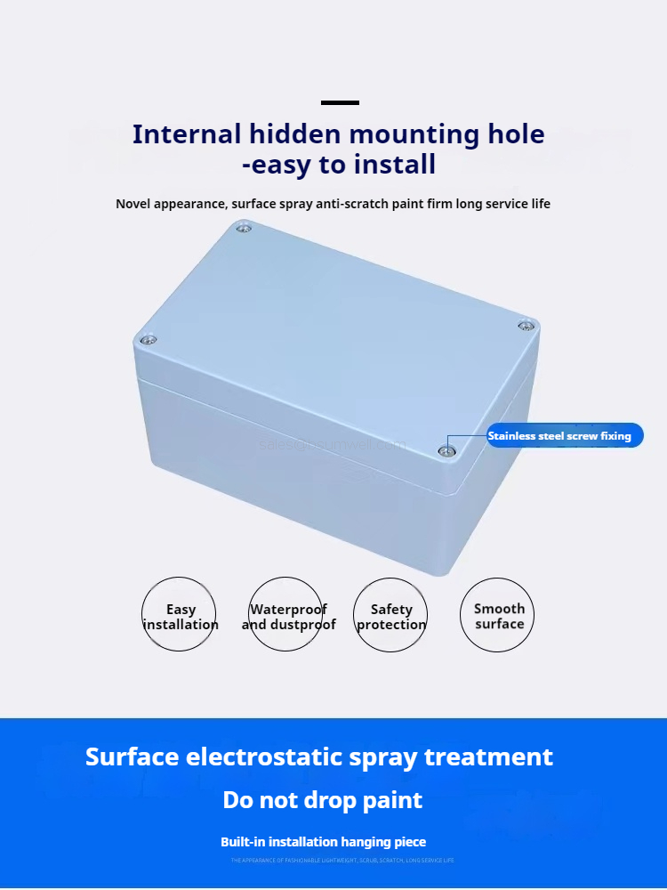 Internal hidden mounting hole-easy to install