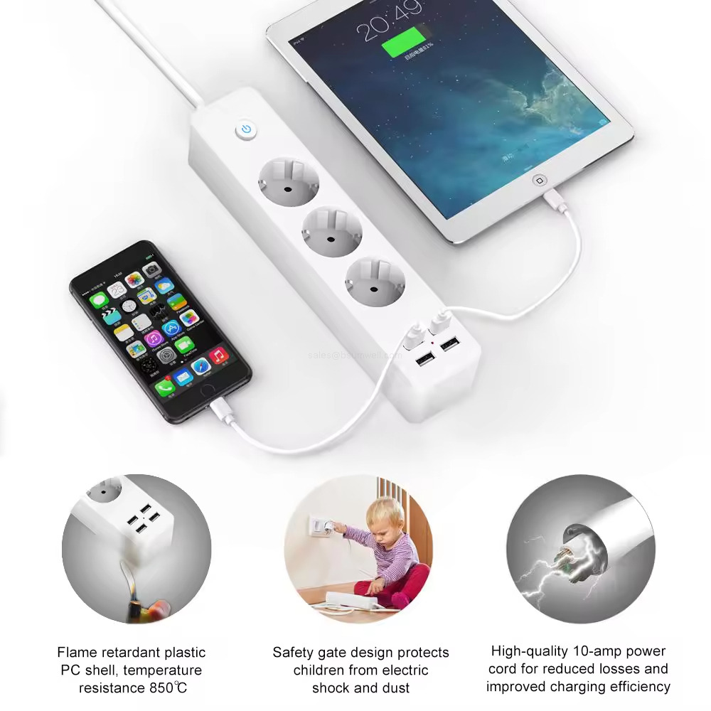 flame retardant household power strip