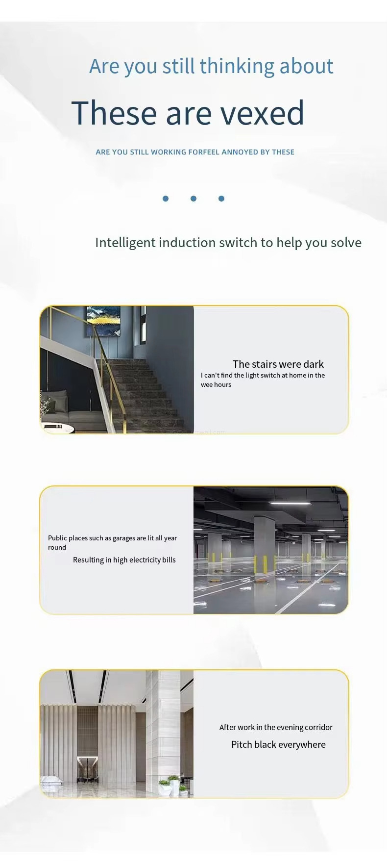 Automatic On/Off Switch Control Light Motion & Position Sensors Type