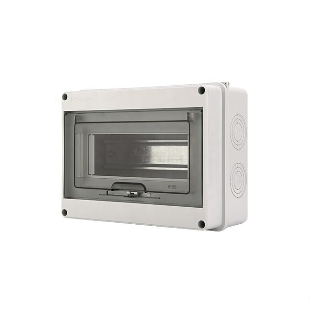 Outdoor Panel Mount Waterproof IP65 ABS Plastic Electric Enclosure HT-8 Way Switch Junction Box