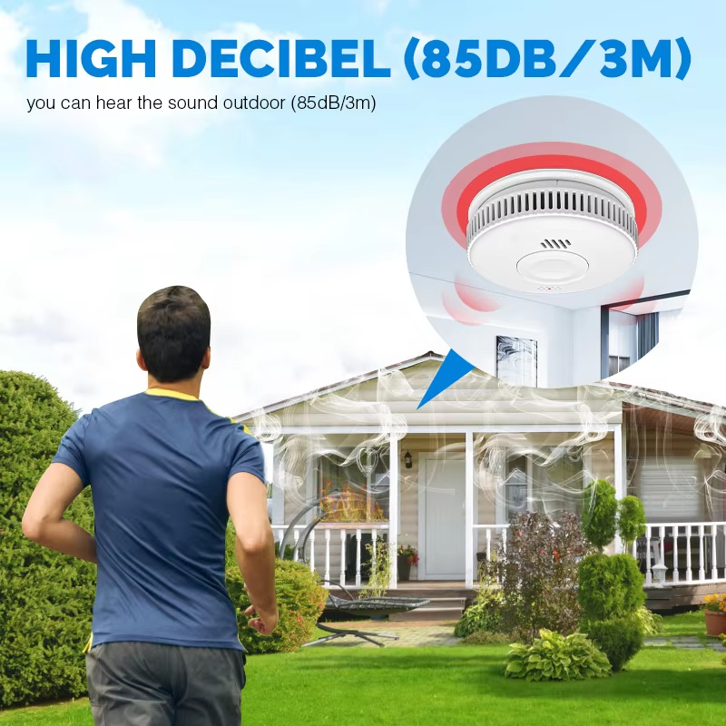 HIGH DECIBEL(85DB/3M) you can hear the sound outdoor (85dB/3m)