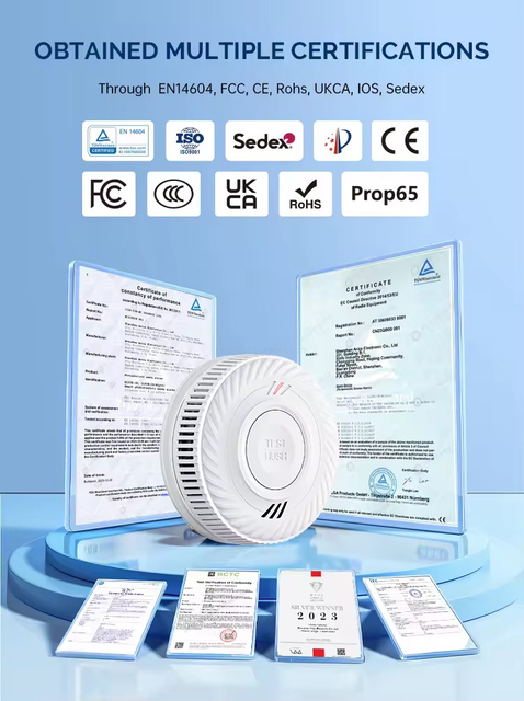WiFi photoelectric smoke detector