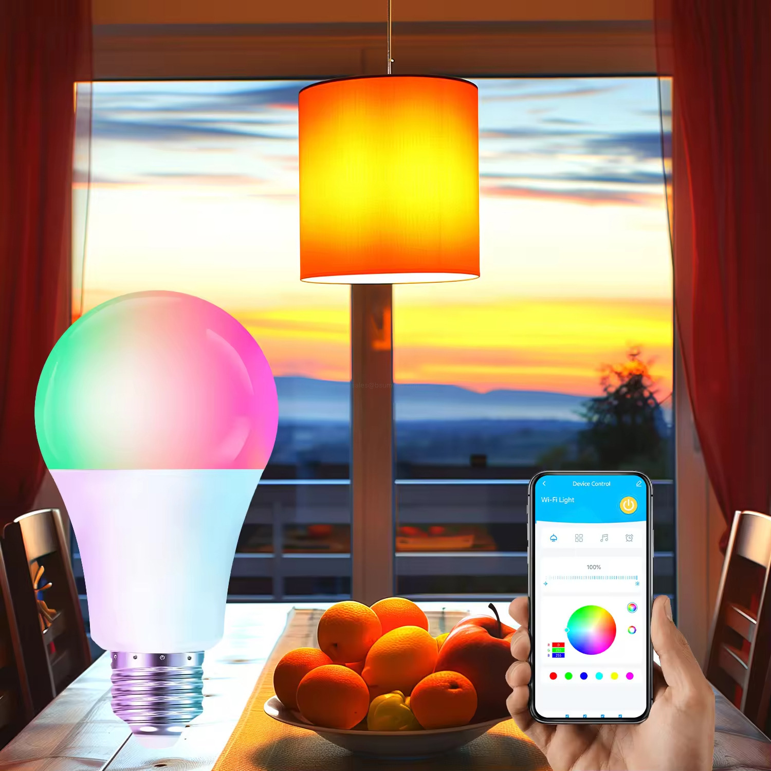 2700K-6500K dimmable smart bulb