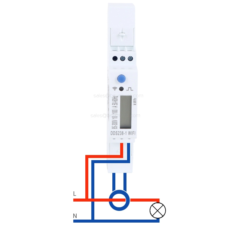 Smart WiFi Energy Meter-DIN Rail Single-Phase Power Monitor with Remote Control & Real-Time Tracking 
