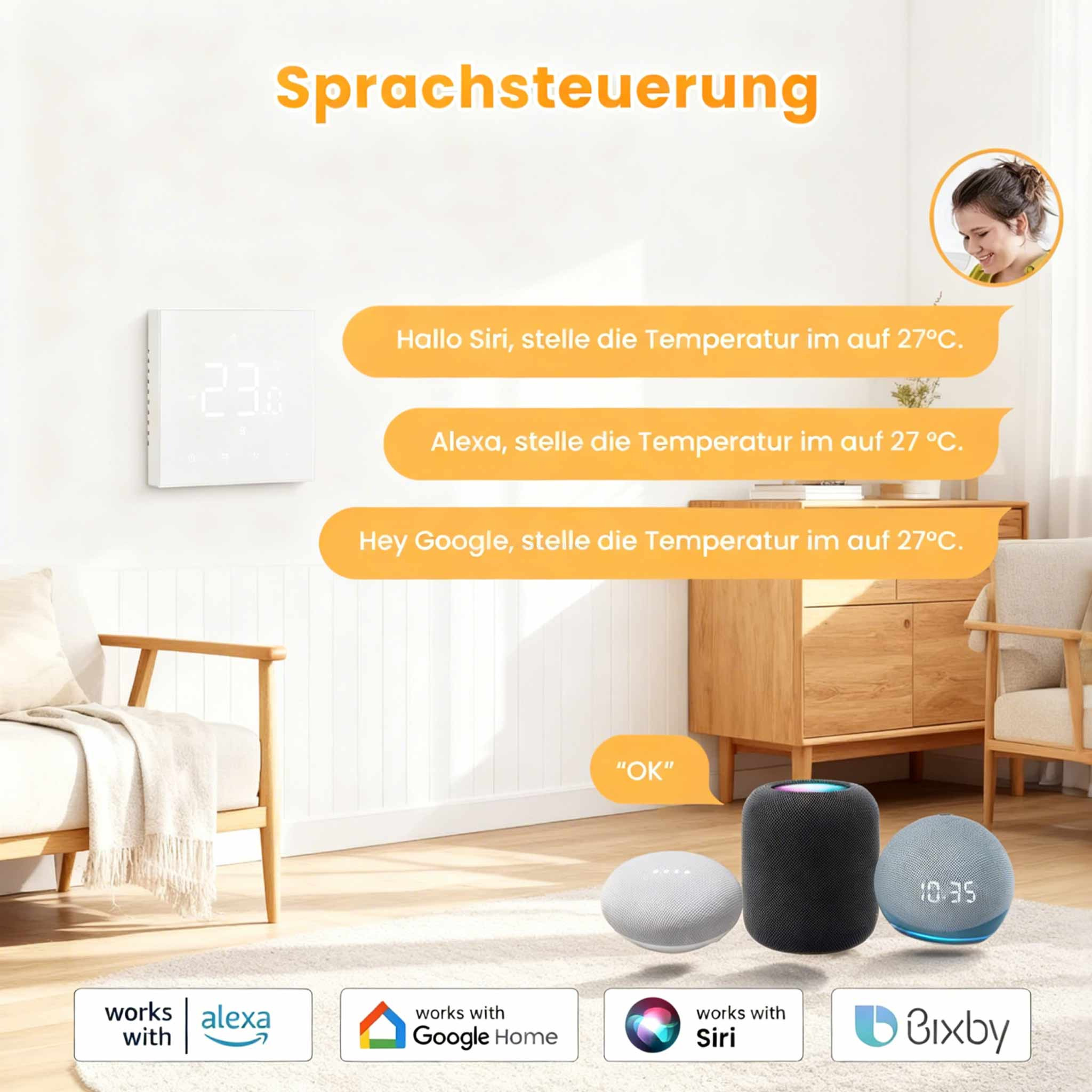 wifi Smart thermostat Electric Heating