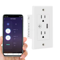 Timer Touch Control Smart Wall Outlet