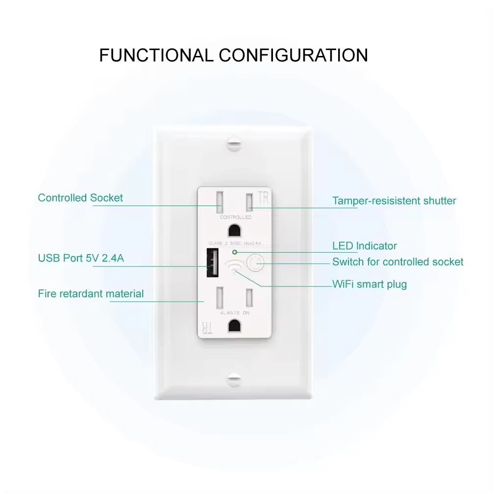 Tamper-Resistant Smart Wall Socket