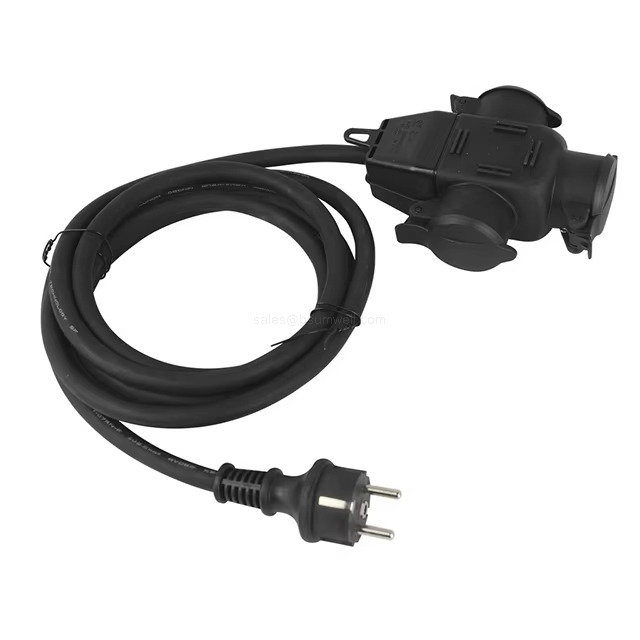 IP44 waterproof Schuko power adapter cable