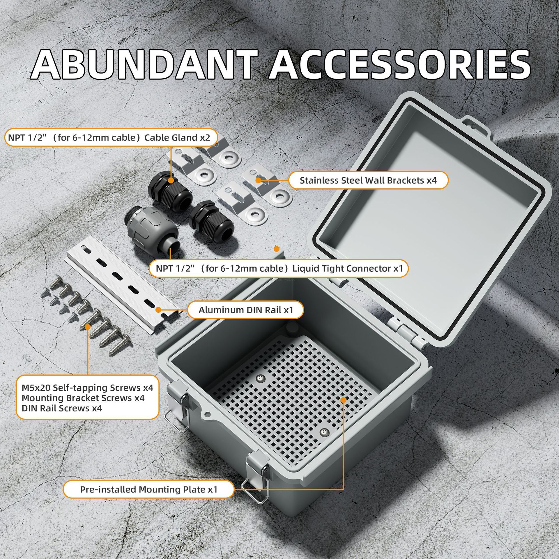 IP67 waterproof electrical box