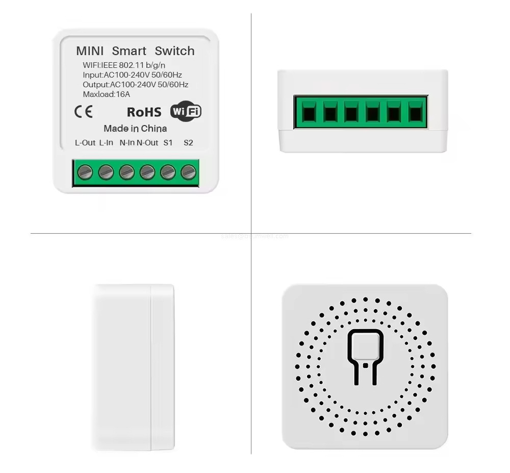 mini Wifi Smart Switch 2 Way Diy Module App