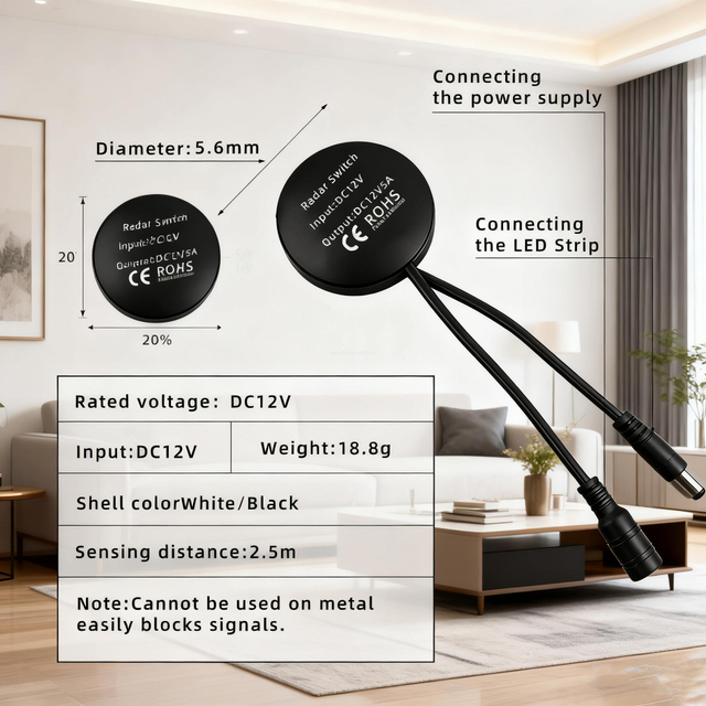 24V induction motion sensor