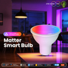 Matter WiFi Smart Bulb gu10 E27 9W RGBWW Dimmable Color Changing Spot Lamp Works with Alexa Google Home Apple Home