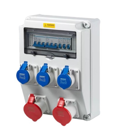 Industrial Waterproof Socket Distribution Box IP67 Portable Electrical Enclosure