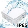 IP65 Plastic Junction Box ABS Waterproof Enclosure Terminal Box With Rubber Plugs Outdoor Electrical Distribution Box