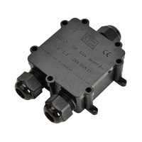 3 Way IP68 Waterproof Underground Plastic Junction Box Outdoor Electrical Cable Connector Sleeve