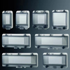 IP67 Transparent Window Cover Custom ABS/PC Visible Lid Fits 4-54 Way MCB Electrical Enclosures for Distribution Box