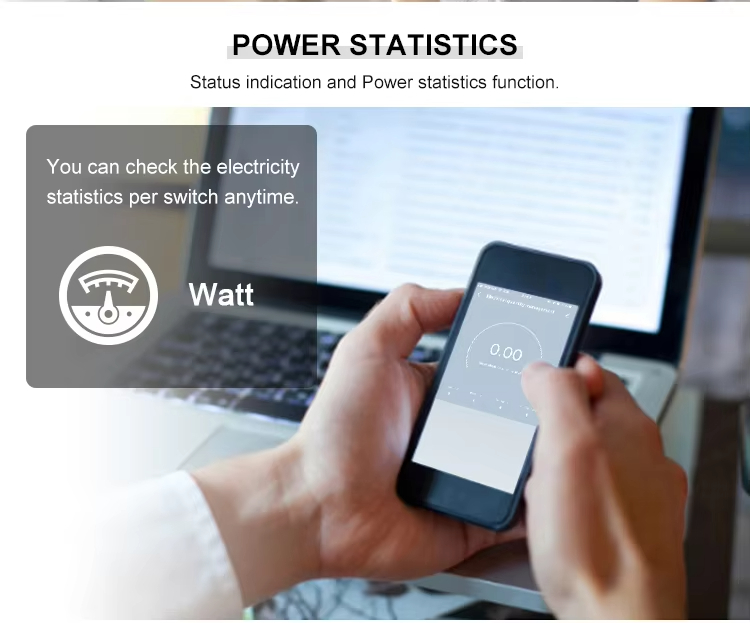 POWER STATISTICS Status indication and Power statistics function.