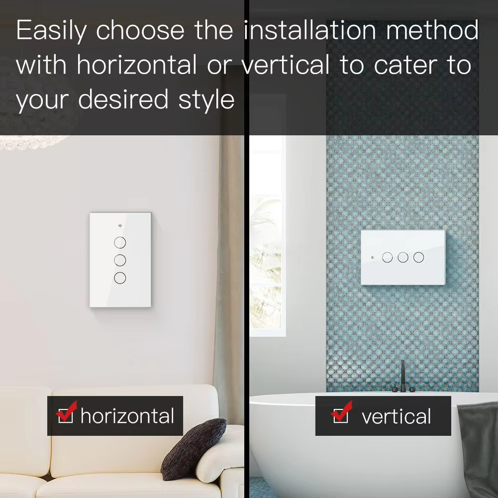 Easily choose the installation method with horizontal or vertical to cater to your desired style
