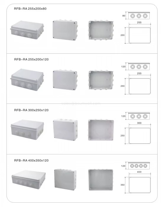 IP65 Waterproof Plastic Junction Box