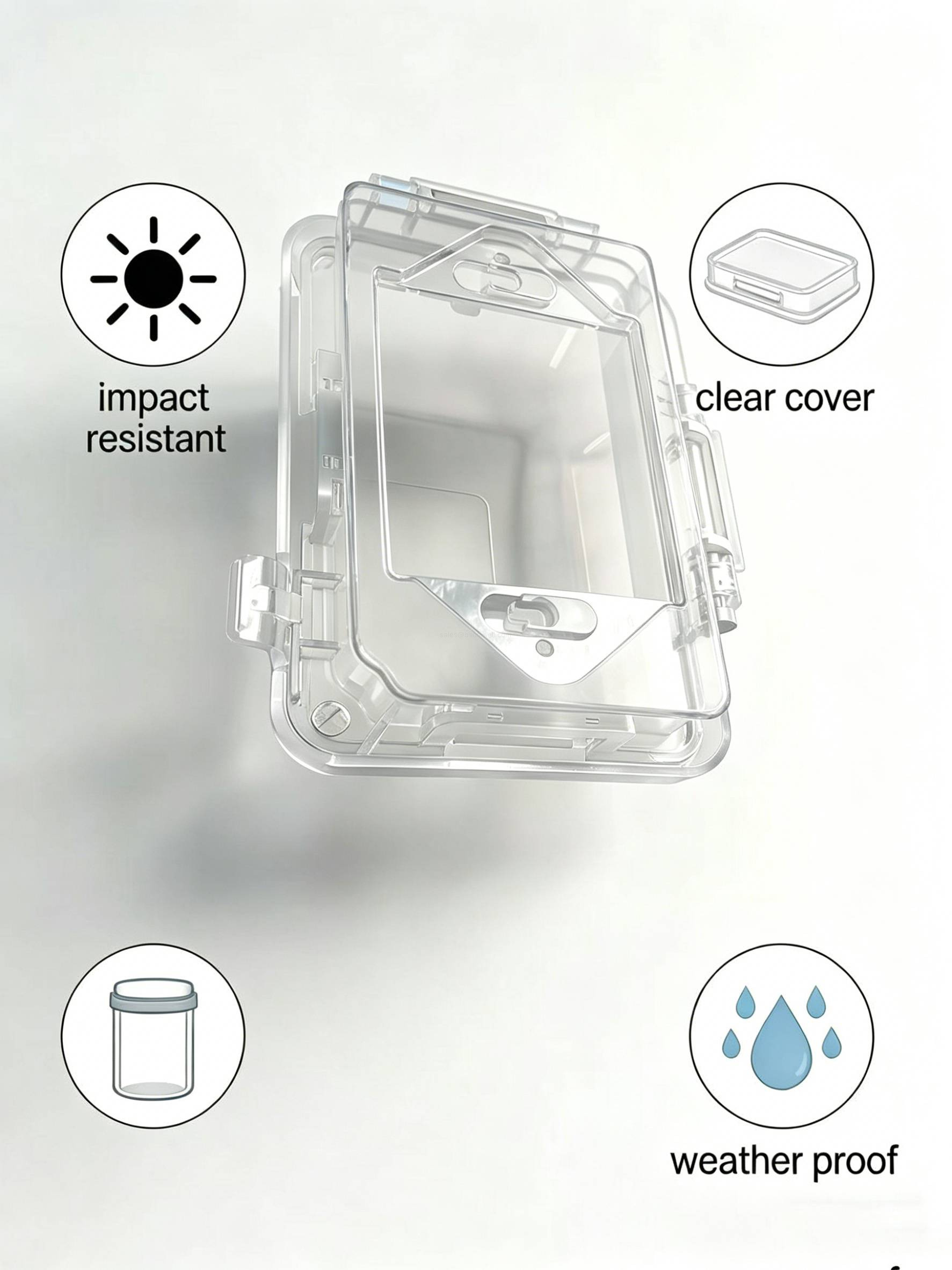 1 Gang Weatherproof In Use Outdoor Outlet Cover IP65 Universal Horizontal Vertical Siding Receptacle Protector Lockable Plug Box Enclosure
