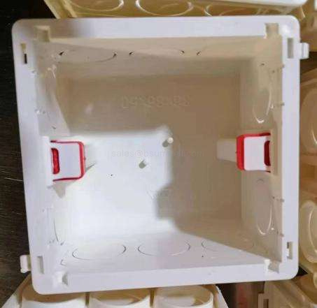 IP54 Flush Mount Electrical Junction Box Flame Retardant PVC Wall Switch Socket Enclosure High Temperature Resistant International Electronics Back Box White