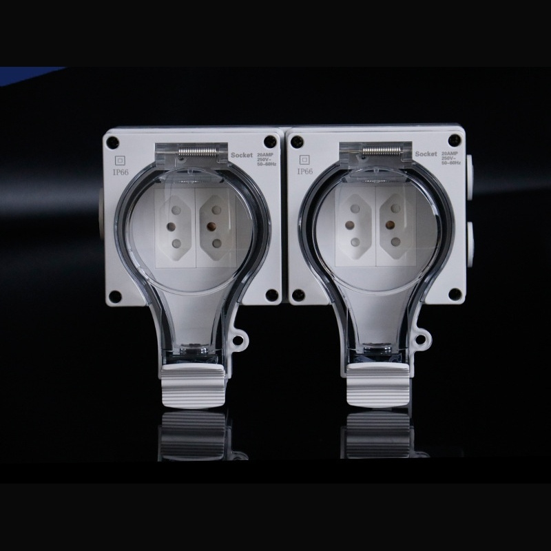 INMETRO listed dual electrical outlet​ workshop light industrial power socket