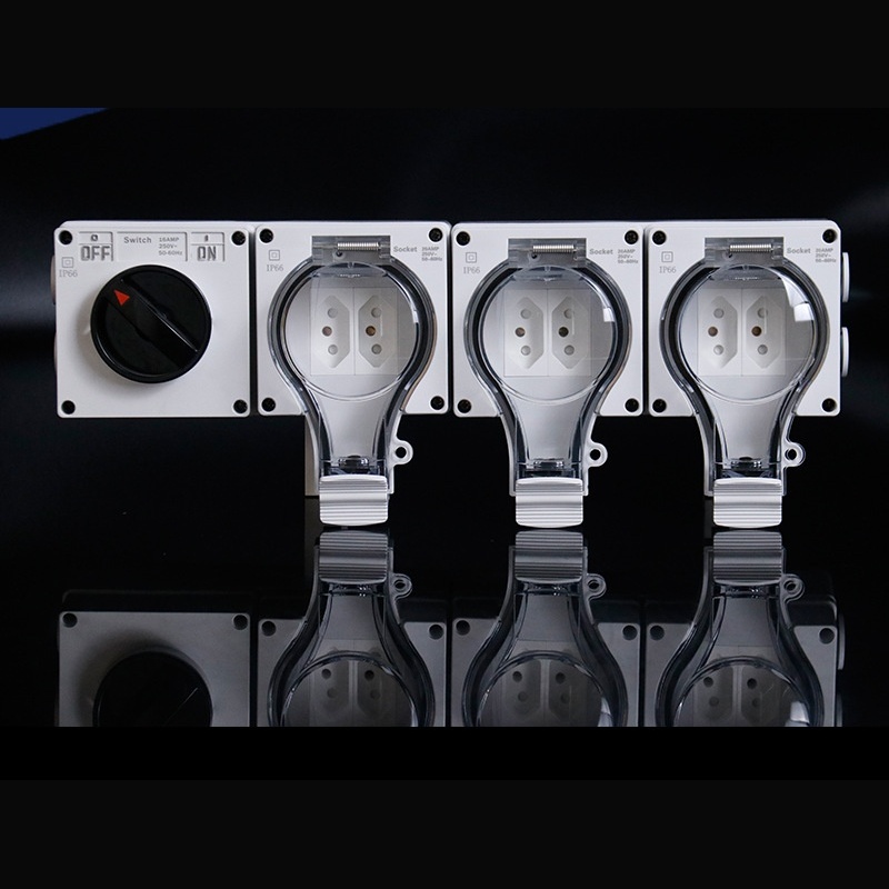 mining site electrical solution​ industrial park triple socket
