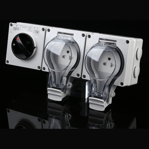 16A switched double socket pool area waterproof electrical unit