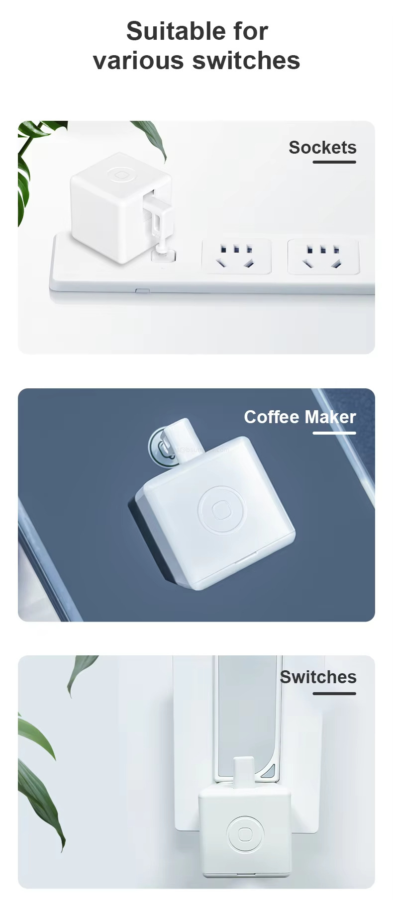 Suitable forvarious switches: Sockets Coffee Maker Switches