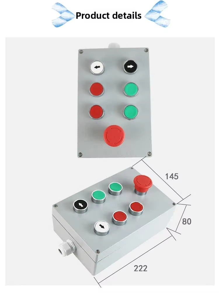 Cast Aluminium Push Button Switch Start Stop 
