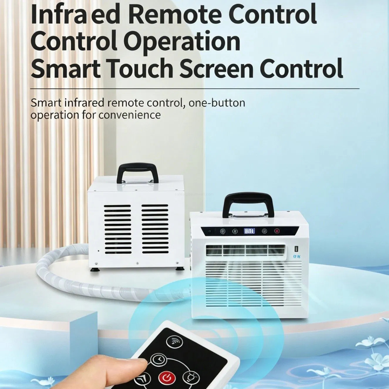 Portable Split Air Conditioner No Installation Mobile AC Unit for European Rental Apartments Historical Buildings High Efficiency Cooling