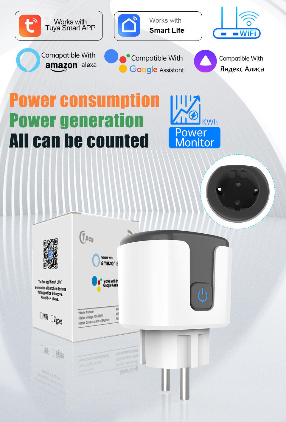 Smart Home Metering Socket Outlet