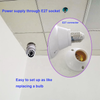 E27 Bulb Tuya Smart Wifi Camera 1080P IP Security Auto Tracking Home PTZ CCTV Camera IR Night Vision Outdoor Wifi Camera