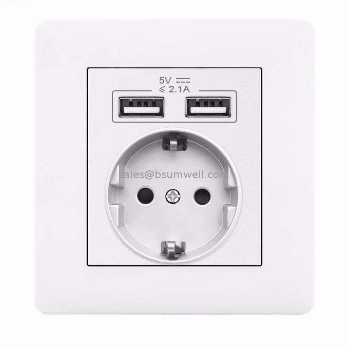 Glass PC Stainless Steel Panel Socket Switch Household Gray Black Grey UK EU US Model