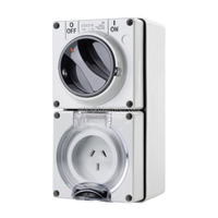 Manufacturer Industrial Outlet of Plastic Enclosure Electric Extension Socket with Limit Switch 3 Pole 4P Round Hole 56CV332